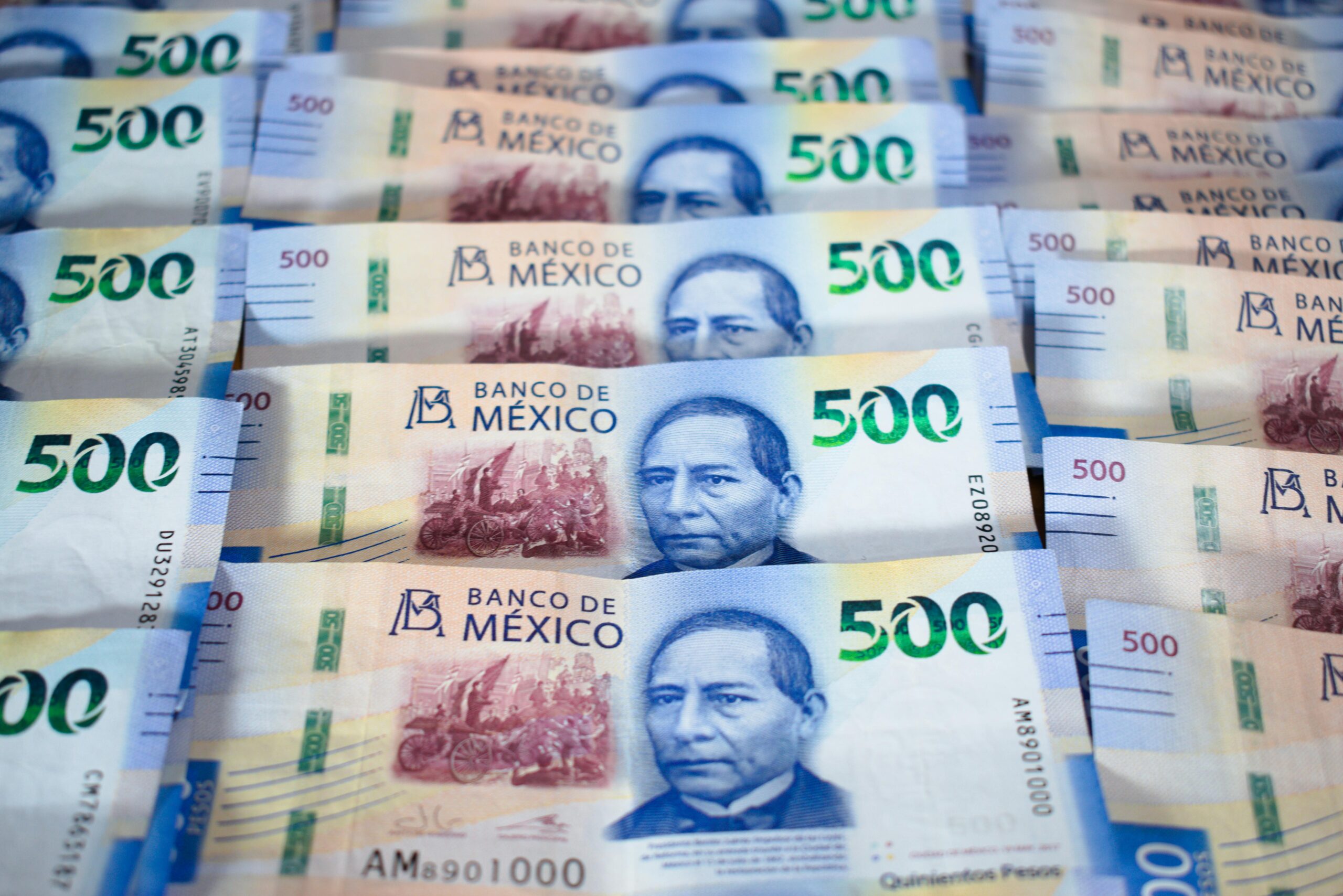 Kostenloses Stock Foto zu 500 pesos, banco de mexico, banknoten
