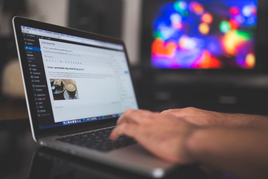 Laptop Blog Notizbuch Domain