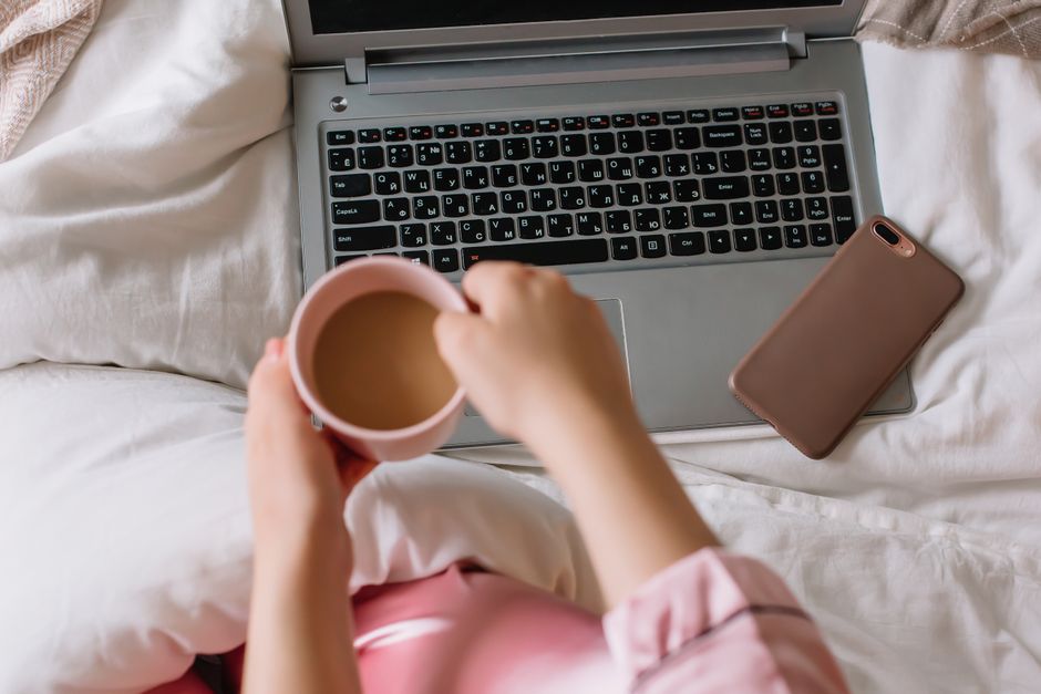 Person Laptop Home Office